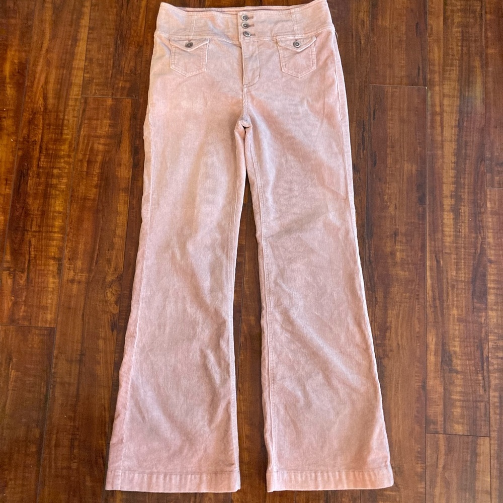Anthropologie high-rise corduroy pants